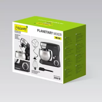 Impastatrice planetaria Feel-Maestro MR-558 con ciotola da 5 l, 2000 W nero