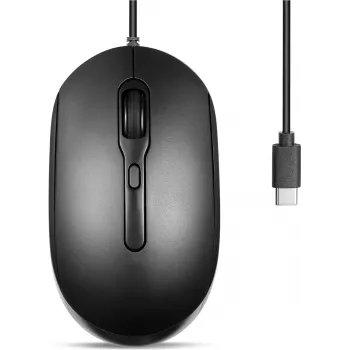 Perixx PERIMICE-222CB mouse ottico silenzioso USB-C nero - mouse - ottico (PERIMICE-222CB)