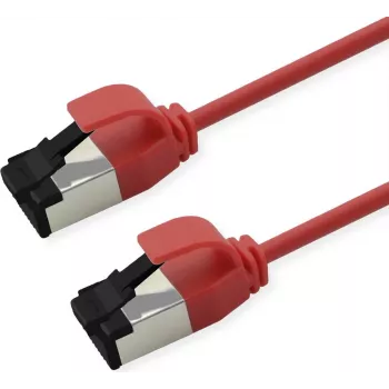 ROLINE Patch cable S/FTP Cat.8.1, slim, PoE, rosso, 2 m (21.15.3412)