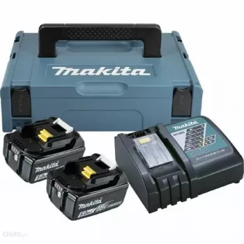 MAKITA KIT DI ALIMENTAZIONE 18V 2x5,0Ah (BL1850Bx2+DC18RC) MAKPAC