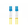 LANBERG FO-LULU-SD11-0010-YE cavo patch in fibra ottica, SM da LC/UPC a LC/UPC duplex, G.657.A1, 1 m, giallo