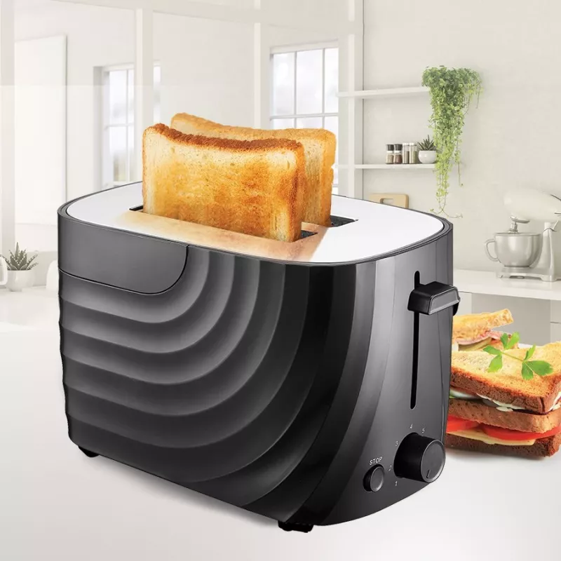 Tostapane Maestro MR-706-Black, tostapane compatto nero a 2 fette