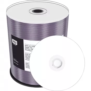 MediaRange stampabile a tutta superficie a getto d'inchiostro - 100 x DVD+R 16x - supporto di memoria (MR414)
