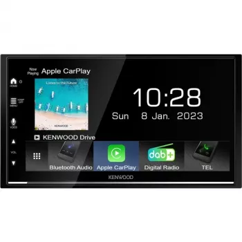 Kenwood DMX7722DABS autoradio multimedia nero Wi-Fi Bluetooth