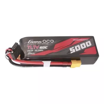 Gens ace G-Tech 5000mAh 11.1V 60C 3S1P Short-Size Lipo con connettore XT60