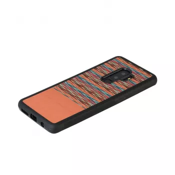 Custodia per smartphone man and wood per Samsung Galaxy S9 Plus – motivo a quadri marrone con bordo nero