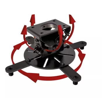 Supporto a soffitto per proiettore B-TECH BT899-XL — supporto a soffitto, capacità 25 kg, nero