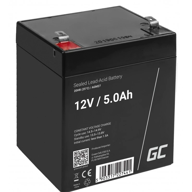 Green Cell AGM27 batteria UPS piombo-acido (VRLA) 12 V 5 Ah