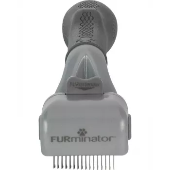 Strumento per la rimozione dei nodi FURminator Adjustable — per gatti e cani, lama in acciaio inox, impugnatura ergonomica antiscivolo, 185 g, tutti i tipi di pelo