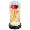 Rosa eterna in vetro Extralink Home, LED rosso luminoso