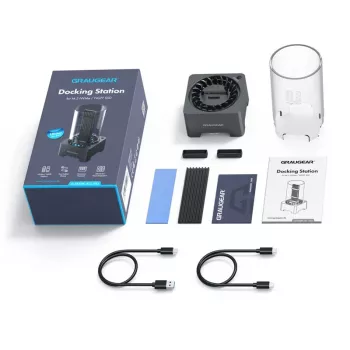 GRAUGEAR G-M2DK-AC-10G stazione di docking per unità di memoria USB 3.2 Gen 2 (3.1 Gen 2) Type-C nero (G-M2DK-AC-10G)