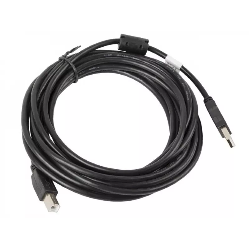 Cavo USB Lanberg CA-USBA-11CC-0050-BK 5 m 2.0 USB B nero (CA-USBA-11CC-0050-BK)