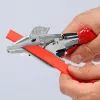 Knipex 94 35 215 Cesoia per tagli d'angolo per profili in plastica e gomma, 215 mm