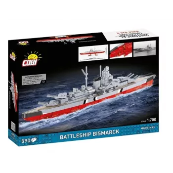 Kit Cobi corazzata Bismarck modello, 590 pezzi