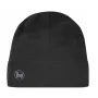 Cappello Beanie Buff Merino Midweight — Solid nero, taglia unica, lana merino, autunno/inverno, sport