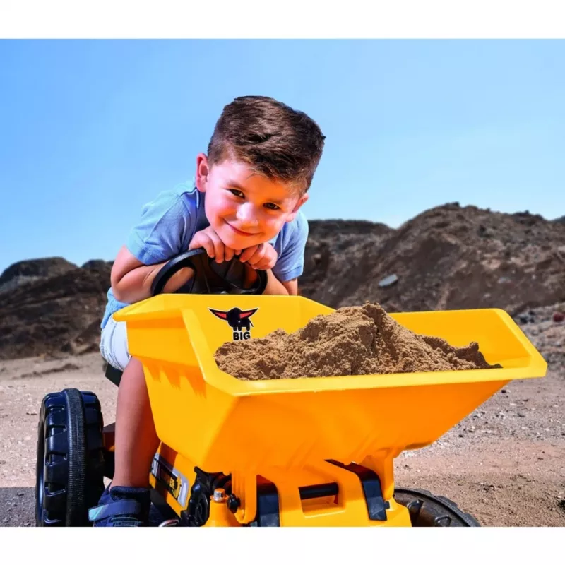 Simba-Dickie BIG Jim dumper, camion ribaltabile giocattolo, plastica, per 3–5 anni, nero e giallo