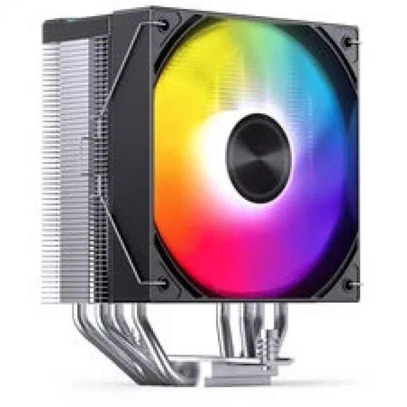 Dissipatore CPU Jonsbo CA40 nero ARGB, ventola PWM 120 mm, 225 W TDP, nero