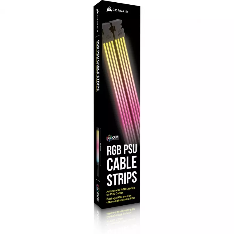 iCUE ARGB PSU Kabel Strips, strisce LED 2x 240mm, per alimentatore - cavo