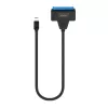 SAVIO Cavo adattatore SATA a USB-C AK-69, connettore femmina SATA su connettore maschio USB-C, USB 3.2 Gen 1 (5 Gbit/s), 0,25 m, nero