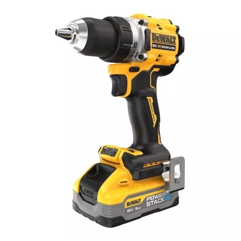 Avvitatore trapano brushless 90 Nm, 2x batteria 5,0 Ah, TSTAK, 18 V