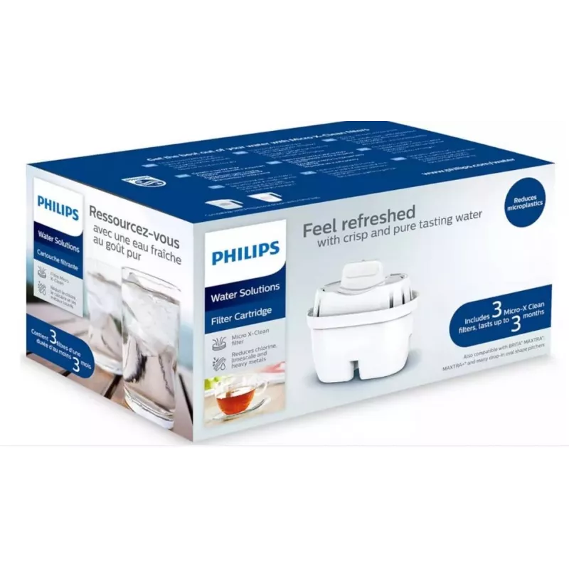 Cartuccia filtro acqua Philips AWP211/58, set da 3