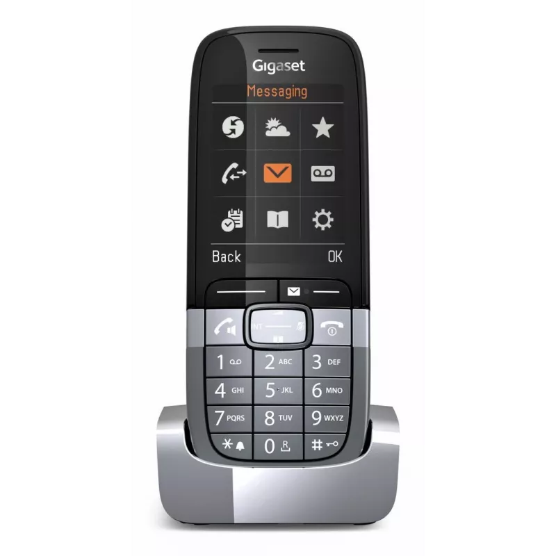 Telefono DECT Gigaset SL850H Pro con identificazione chiamante titanio