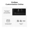 Mouse Keychron M6 per destrorsi universale — ottico, RF wireless + Bluetooth + USB-C, 30000 DPI, nero