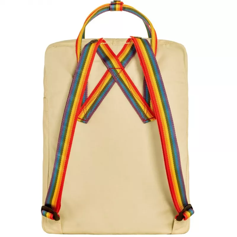 Zaino Fjällräven Kanken Rainbow zaino casual Oak vinylon