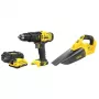 Stanley SFMCK219D1-QW set di utensili a batteria 18V con batteria, 2 pezzi