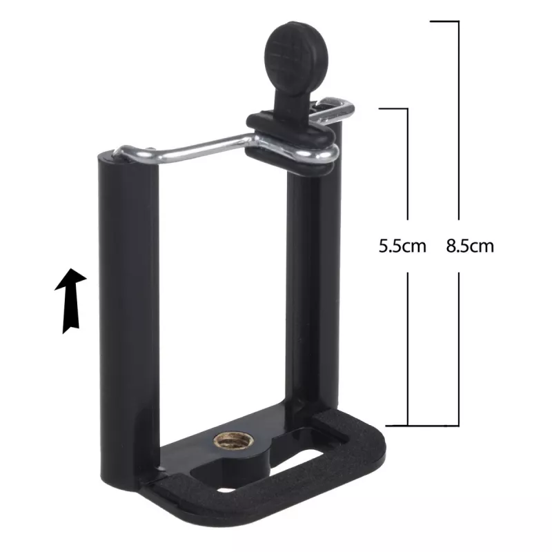 Treppiede MACLEAN MC-164 regolabile in altezza leggero per fotocamere e smartphone