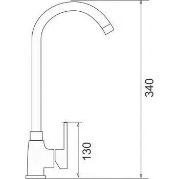 Rubinetto da cucina PYRAMIS BELLO PLUS nero miscelatore monocomando con bocca orientabile