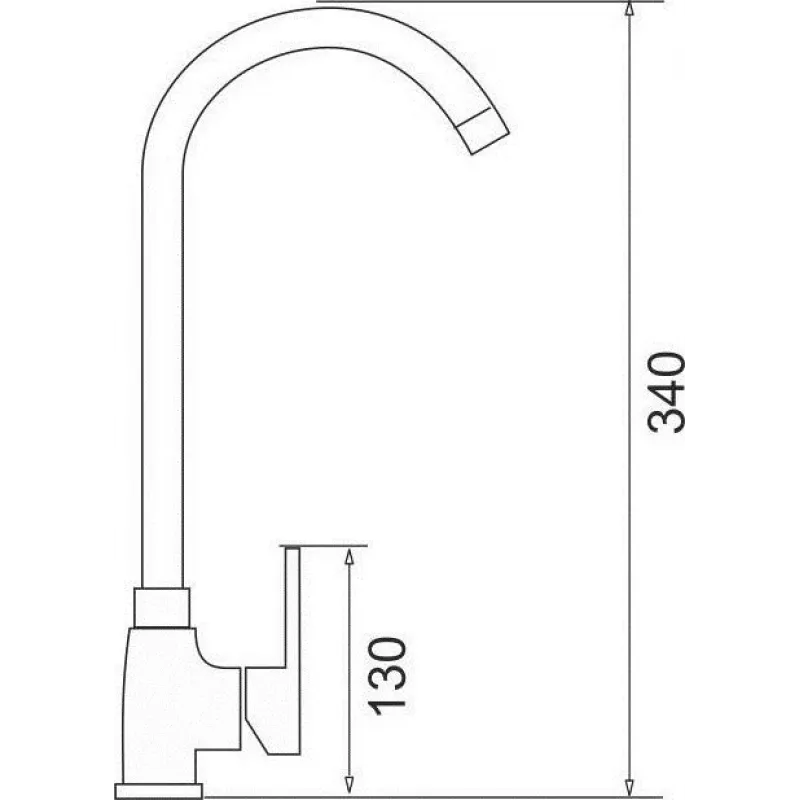 Rubinetto da cucina PYRAMIS BELLO PLUS nero miscelatore monocomando con bocca orientabile