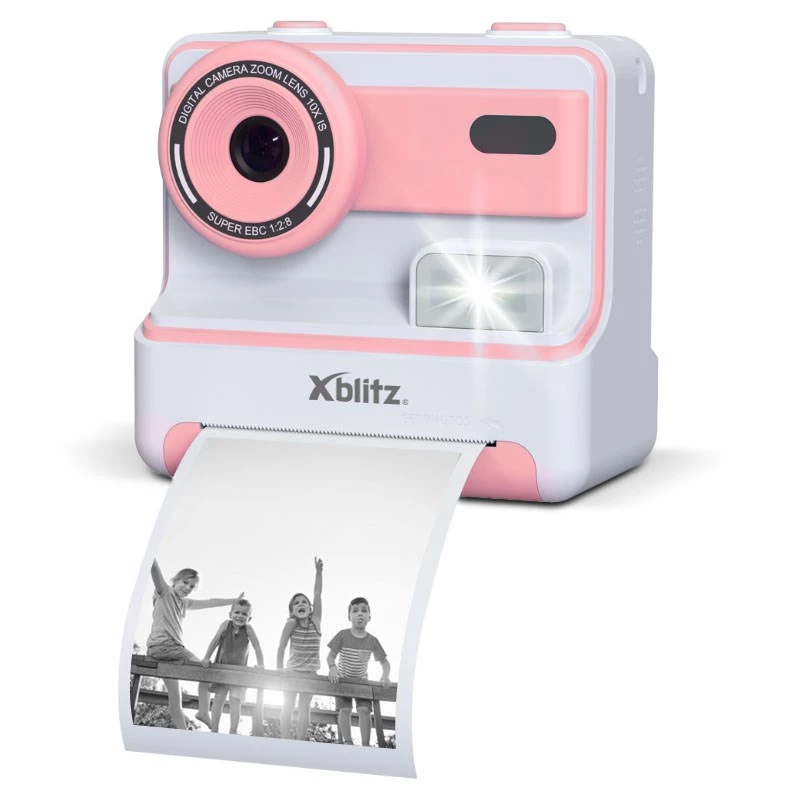 Xblitz FLASH PINK Fotocamera istantanea con stampante termica per bambini