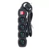 Prolunga elettrica ESPERANZA ELK212K — cavo 1,5 m, 4 prese tipo E, interno, nero