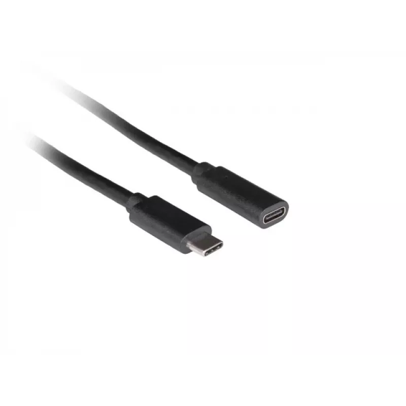 Cavo USB LANBERG CA-USBE-20CC-0015-BK USB-C a USB-C 1,5 m, USB 3.2 Gen 1 (5 Gbit/s), contatti dorati, nero