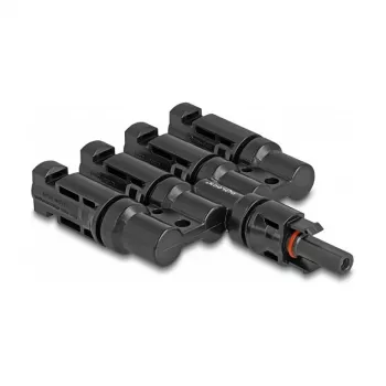 Connettore per pannello solare DeLOCK DL4 1 x femmina su 4 x maschio nero