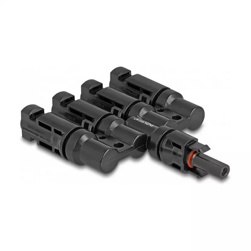 Connettore per pannello solare DeLOCK DL4 1 x femmina su 4 x maschio nero