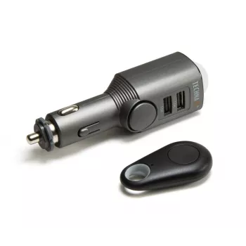 Caricabatterie universale per dispositivi mobili Technaxx 4743 nero accendisigari auto