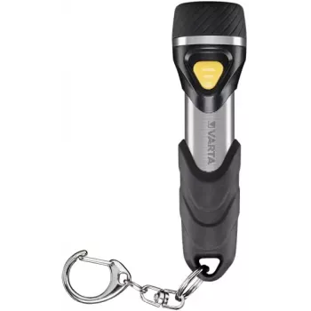Varta Day Light Key Chain Light - portachiavi con luce - alluminio - nero - ABS sintetico - alluminio - gomma - LED - 1 lampada - 12 lm