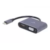 Cablexpert A-USB3C-HDMIVGA-01 adattatore grafico USB grigio