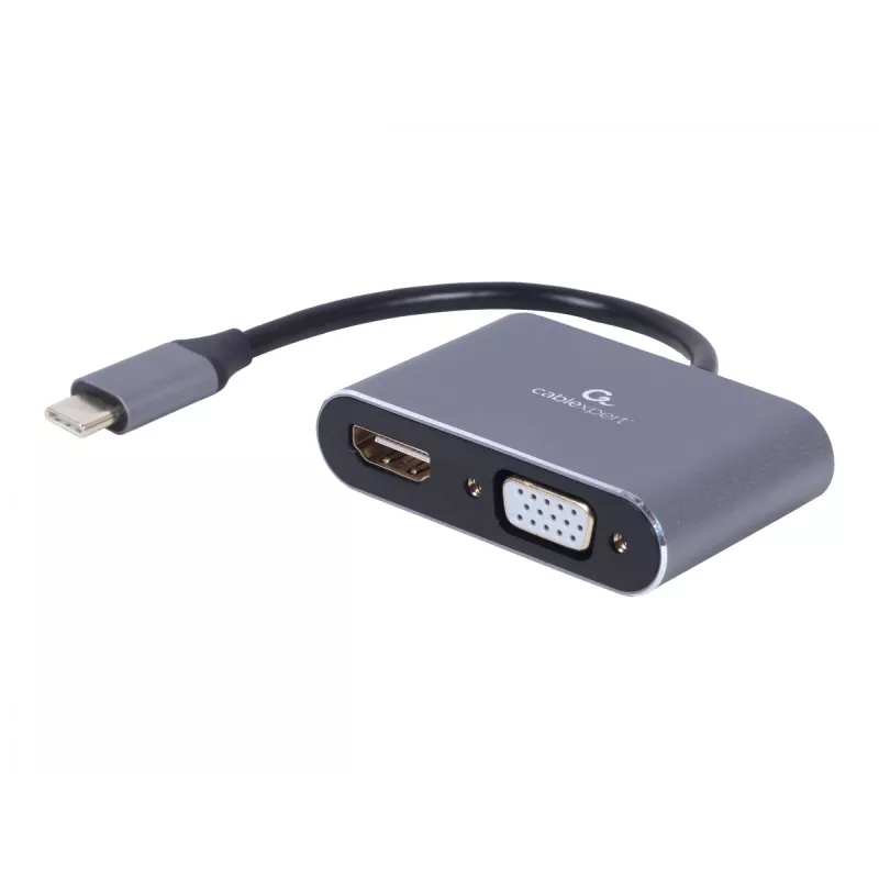 Cablexpert A-USB3C-HDMIVGA-01 adattatore grafico USB grigio