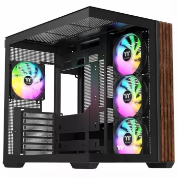 Case Mid-Tower THERMALTAKE Midi Thermaltake S380 TG ARGB nero con vetro temperato e illuminazione ARGB