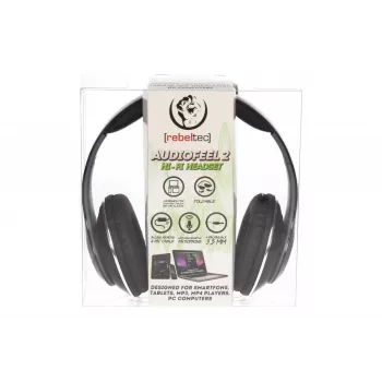 Cuffie stereo Rebeltec AUDIOFEEL2 nero