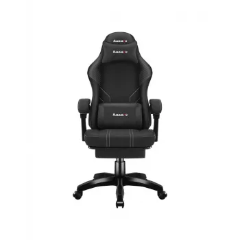 Sedia gaming huzaro Force 3.7 Carbon nero – ergonomica, regolabile in altezza 107,5–116,5 cm, 5 ruote, cuscini lombare e poggiatesta