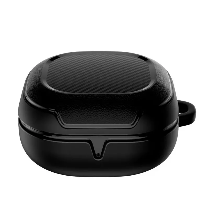 Tech-Protect Rough Carbon cover per la custodia di ricarica Samsung Galaxy Buds 2 Pro/2/Live/Pro, nera