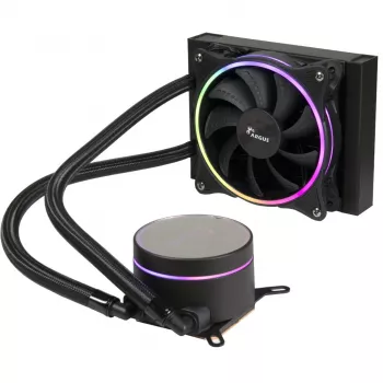 Dissipatore a liquido all-in-one Inter-Tech LC-120 RGB 12 cm nero