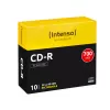 Intenso - 10 x CD-R - 700MB (80 Min) 40x - Slim Jewel Case - supporto di memoria (1001622)
