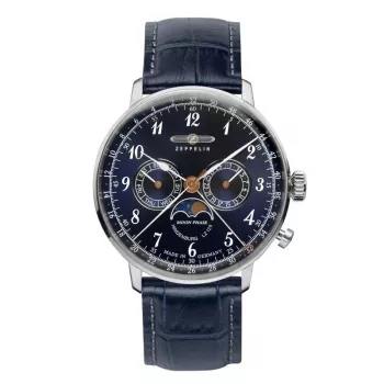 Orologio al quarzo Zeppelin LZ129 Hindenburg 7036-3, cassa in acciaio inox, impermeabile