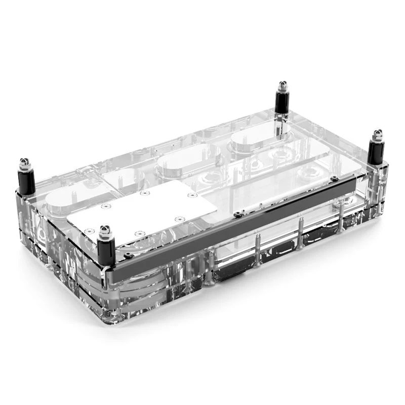 Serbatoio Alphacool Core Distro Plate acrilico trasparente 125x240x68,8mm