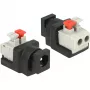 Adattatore per cavi DeLOCK 65524 DC 5,5 x 2,1 mm nero argento